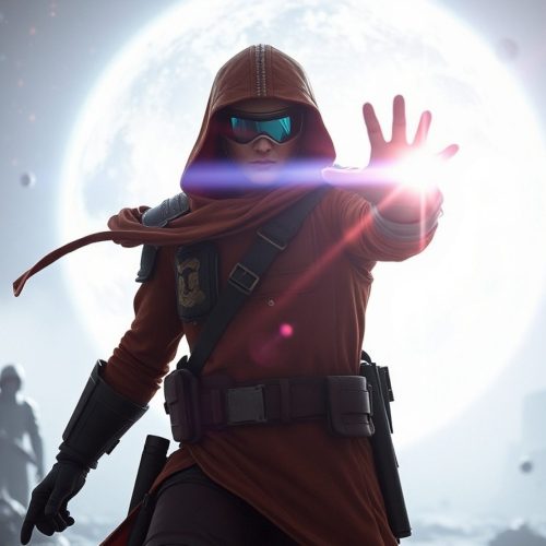 woman-red-jacket-is-standing-front-moon